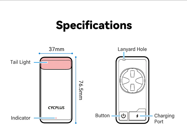 Cycplus L7 Radar Tail Light - Image 10