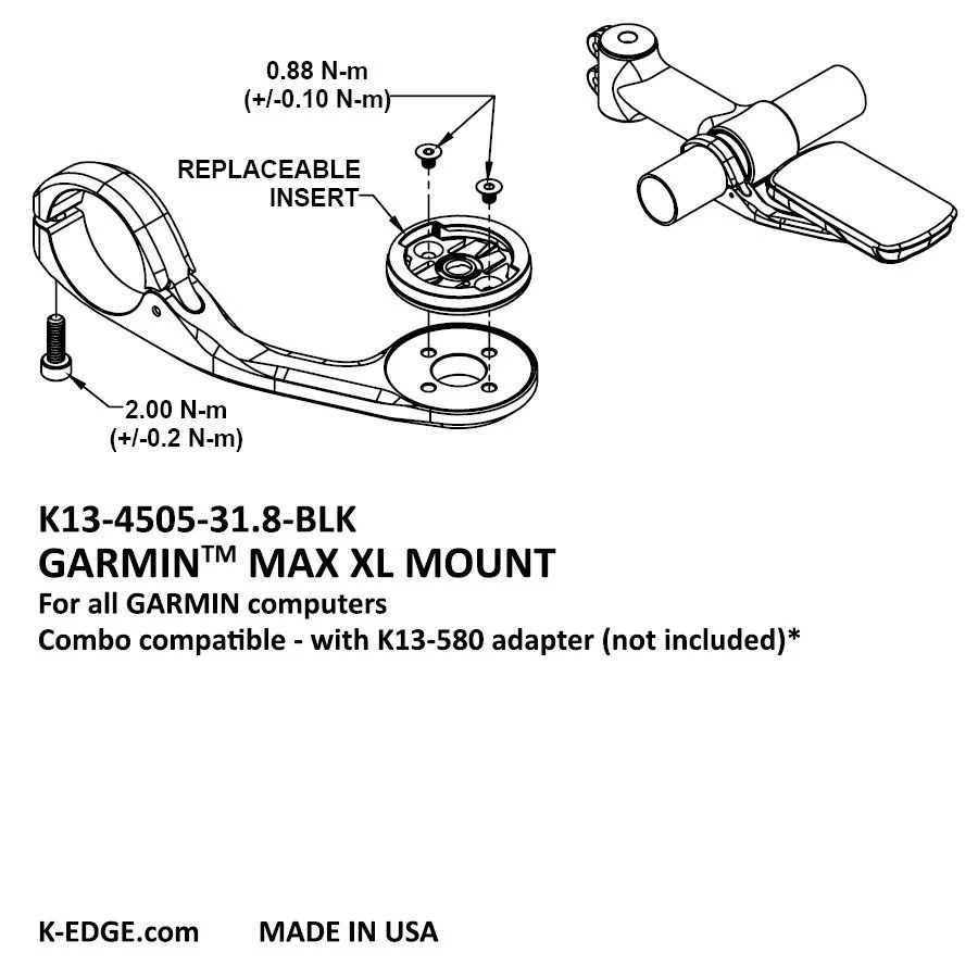 K-Edge Garmin MAX XL Mount - Image 3