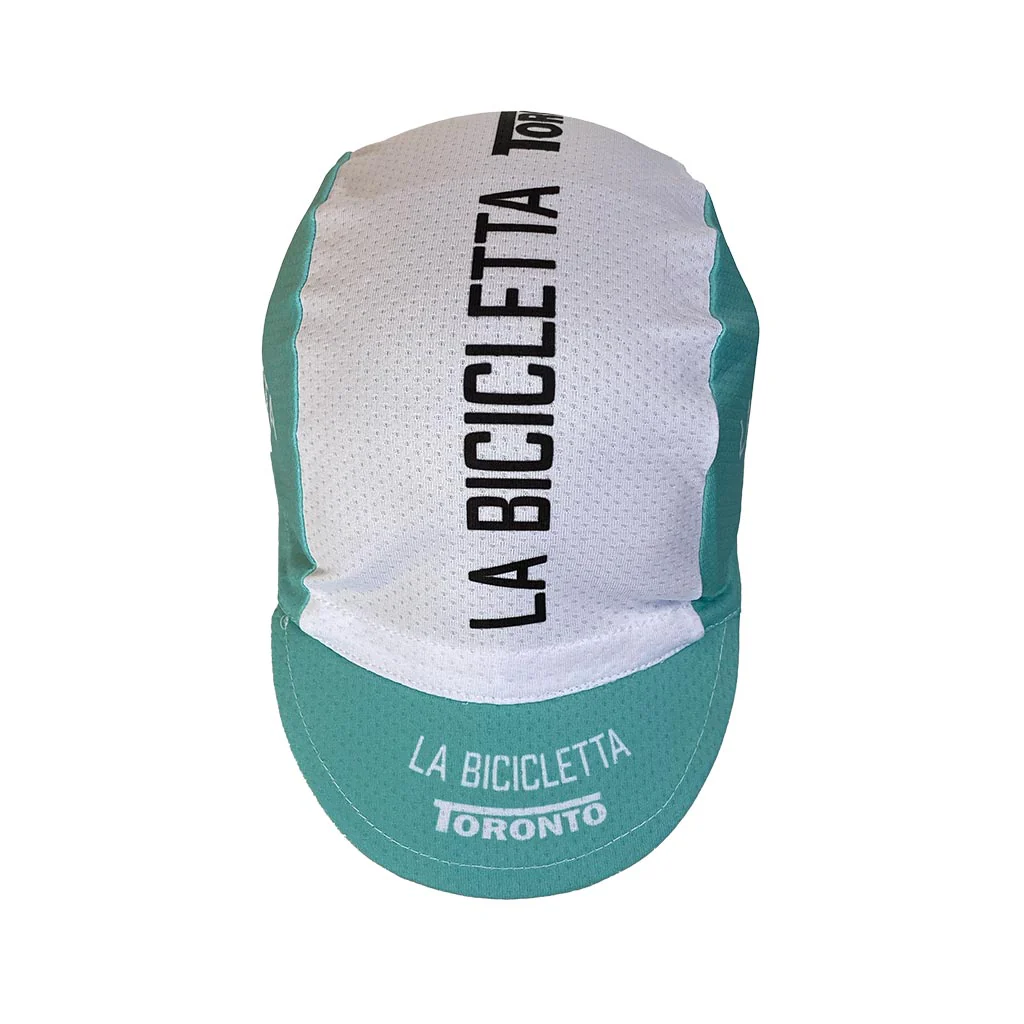 La Bicicletta Toronto Vintage Cycling Cap Bianchi-Pirelli - Image 2