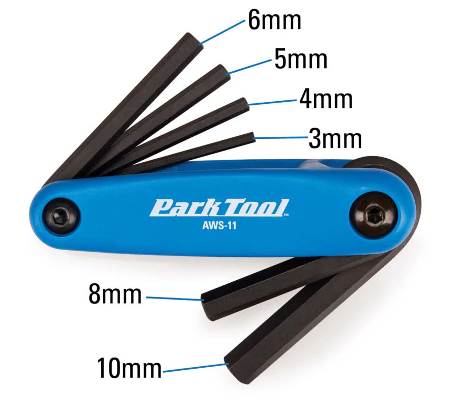 Park Tool AWS-11 Fold-Up Hex Wrench Set - Image 2