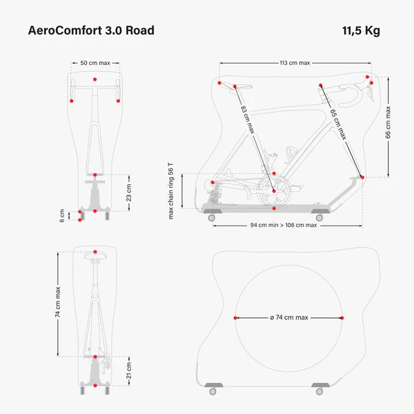 SCICON AeroComfort 3.0 Road Bike Travel Bag - Canada Edition - Image 8