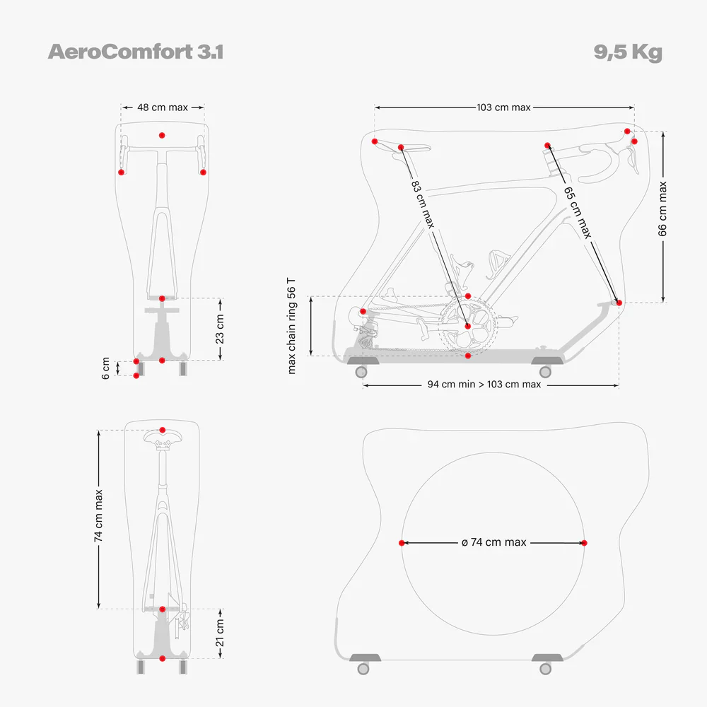 SCICON AeroComfort 3.1 Road Bike Travel Bag - Image 7