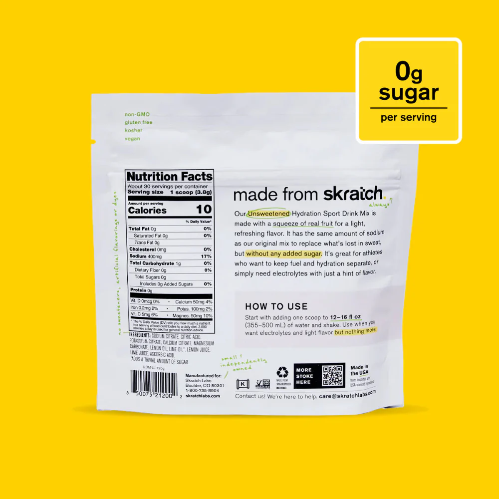 Skratch Labs Unsweetened Hydration Sport Drink Mix - Image 2