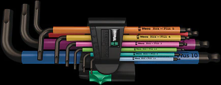 Wera 950 SPKL Long Hex Wrench Set - Image 3