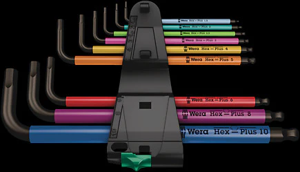 Wera 950 SPKL Long Hex Wrench Set - Image 4